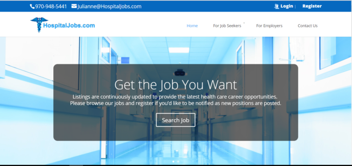 Hospital Jobs Website