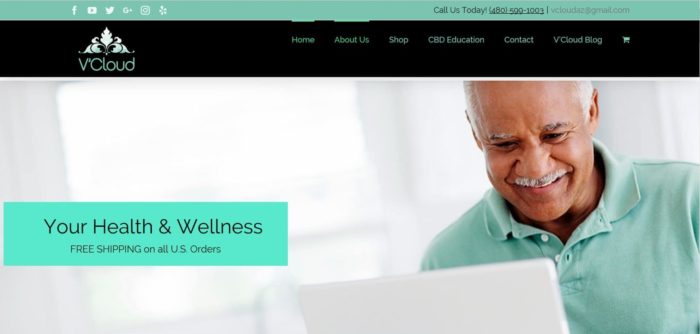 V Cloud website