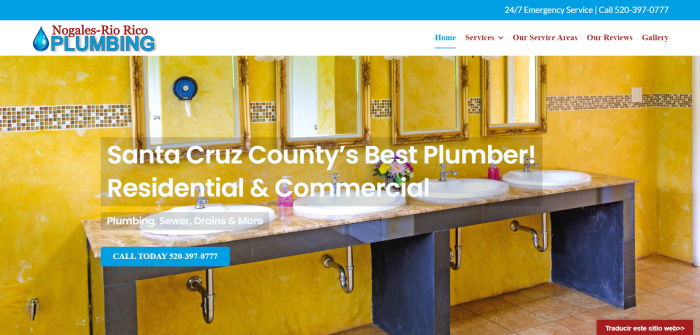 Nogales Plumbing Website